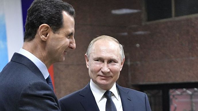 Presedintele Siriei, Bashar al-Assad, si Vladimir Putin