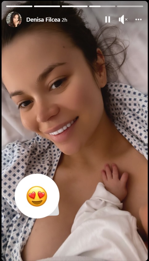 Primele imagini cu Flick si Denisa Filcea, in rol de parinti