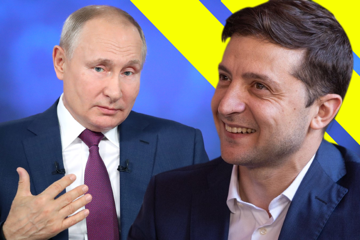 Vladimir Putin si Volodimir Zelensky
