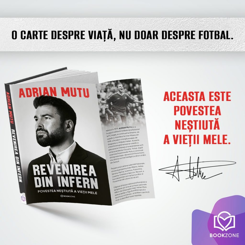Adrian Mutu a lansat cartea „Revenirea din Infern” și a vorbit despre cazul „Cocaina”. „Eram depresiv, simțeam ură, furie, rușine”. Cum a fost întâlnirea cu legendarul George Best