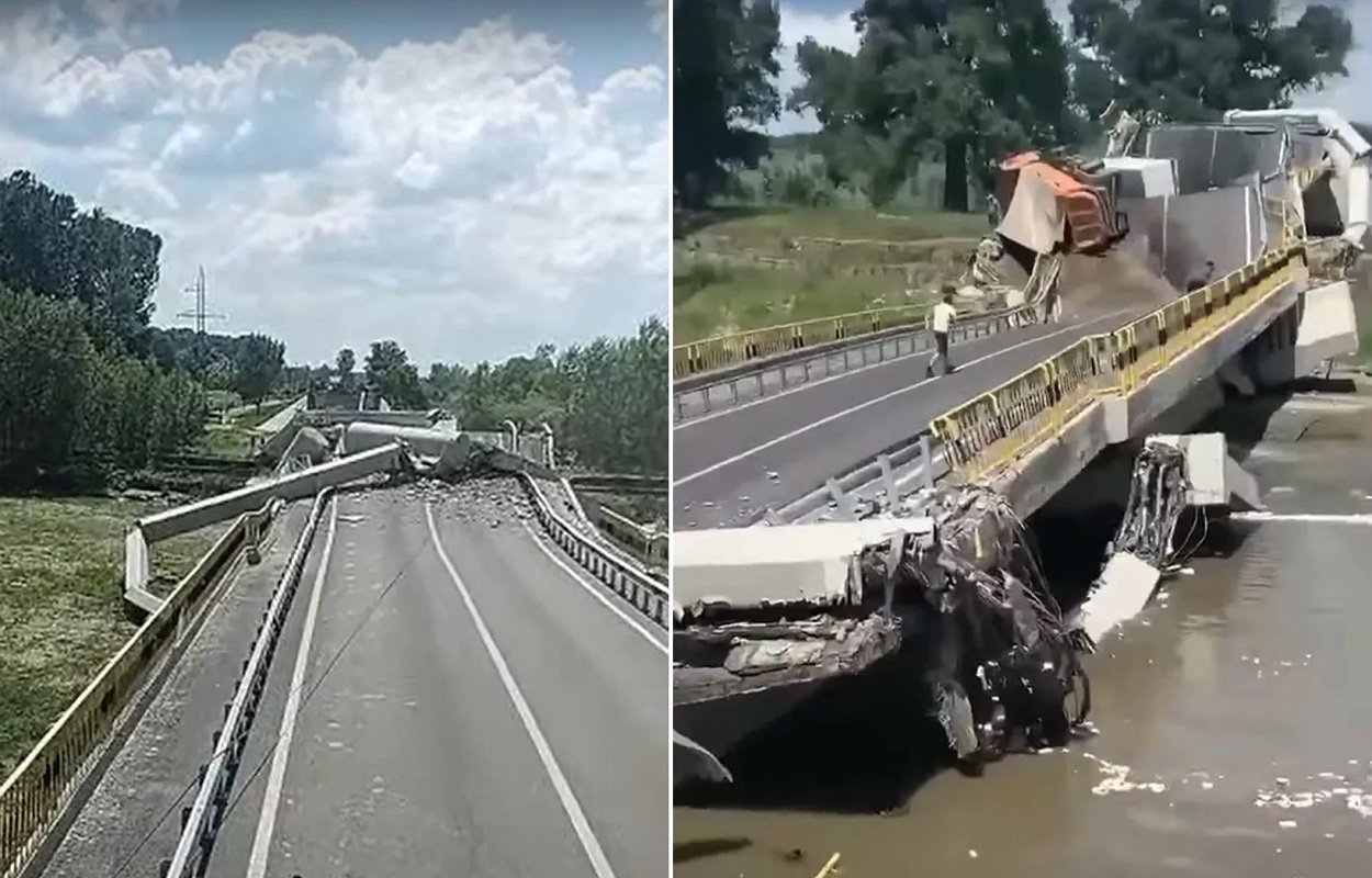 Cine este constructorul podului prabusit din judetul Neamt. Suma la care s-a ridicat reabilitarea