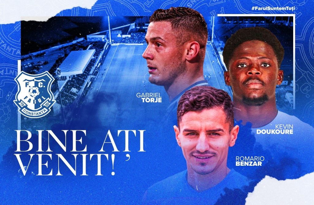 Gică Hagi transferă la Farul jucători de echipă națională. Gabi Torje și Romario Benzar, prezentați oficial