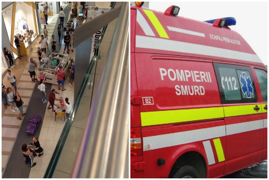 Arad: Un copilaş de doi ani a căzut de la etaj într-un mall, este în stare critică. Ce spun martorii că s-a întâmplat