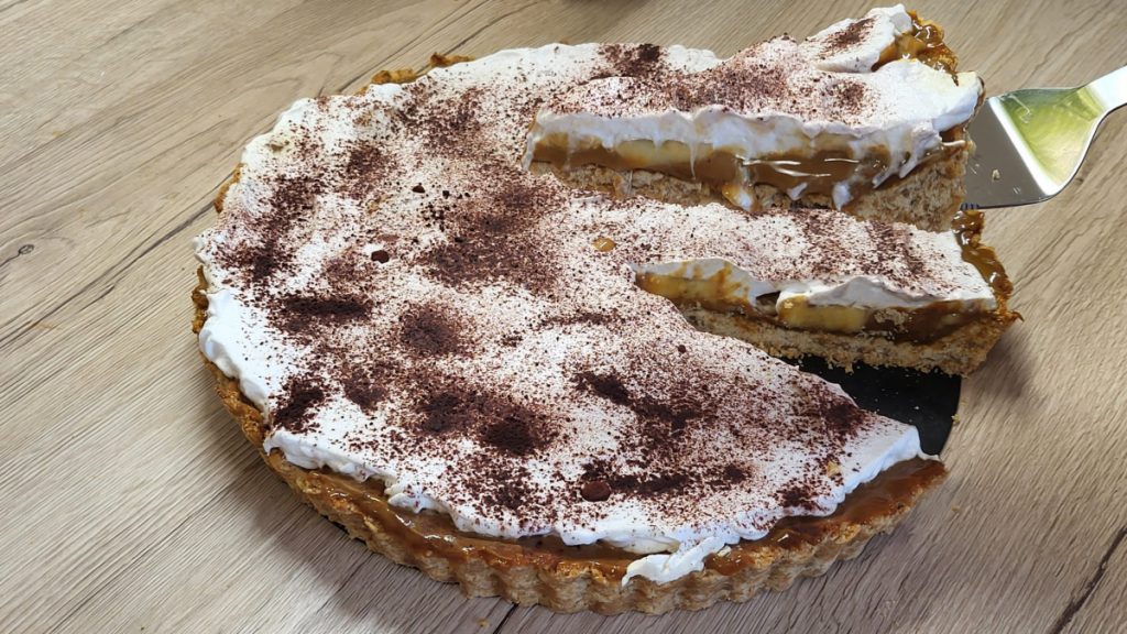Tartă cu banane și lapte condensat sau Banoffee Tart. Rețeta explicată pas cu pas.