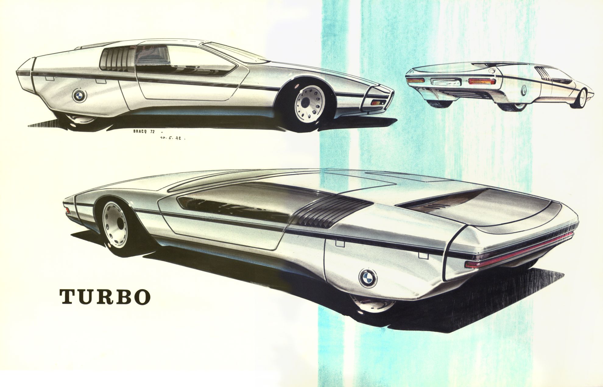 Primul concept car BMW din istorie a fost prezentat în august 1972. După șase ani sub denumirea de BMW M1 a intrat în producție