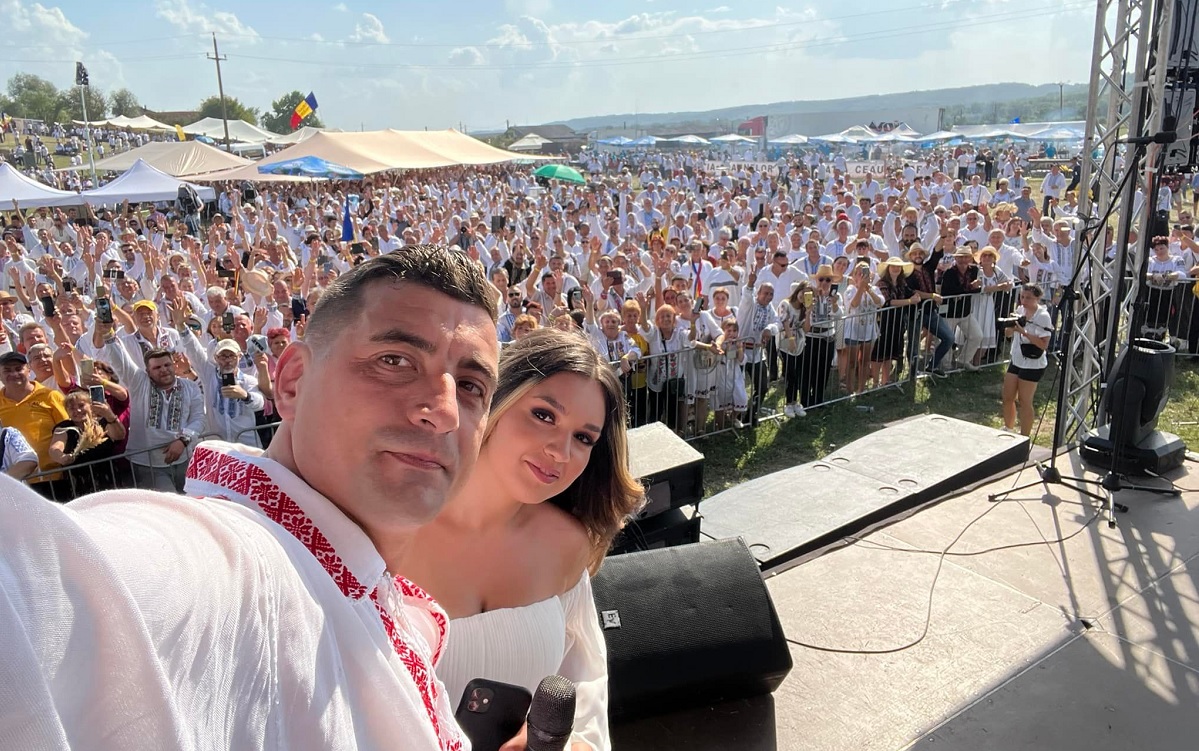 George Simion și soția lui