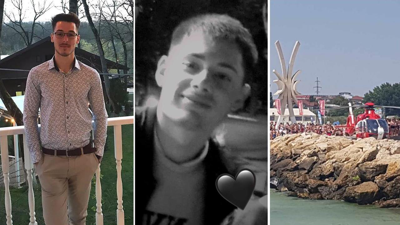 Cei doi prieteni care si-au gasit sfarsitul trafic in valurile marii. Sursa foto dobrogea tv