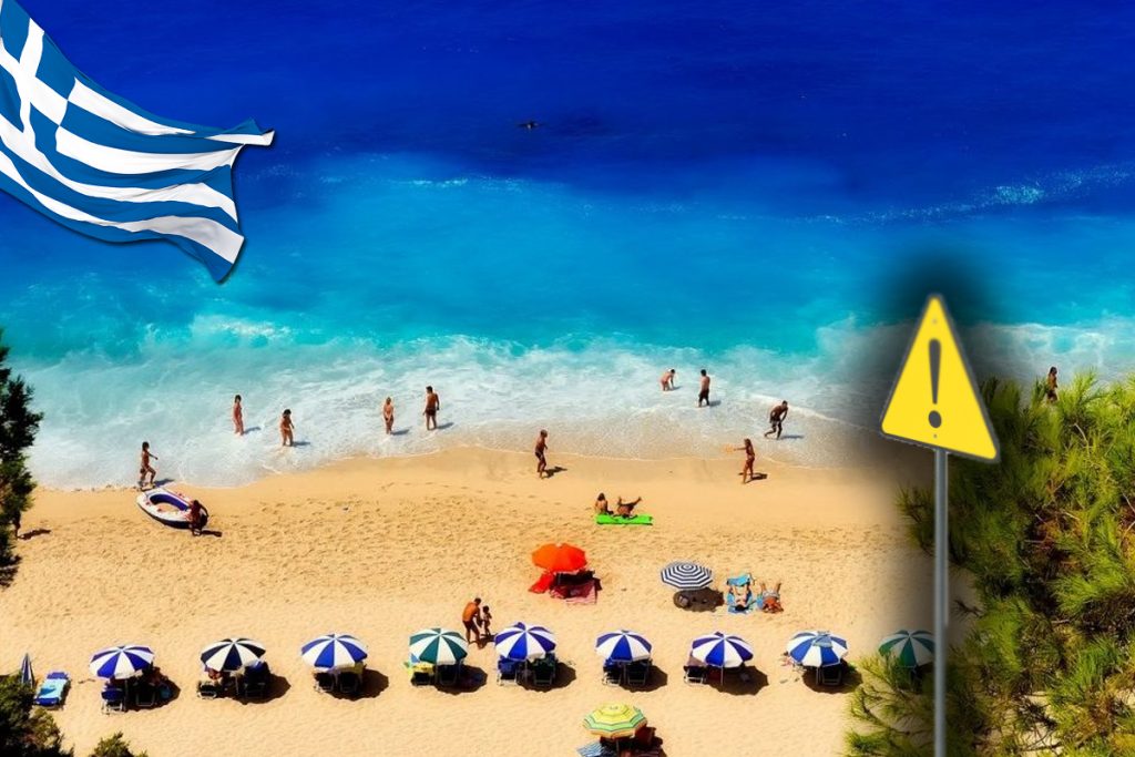 Turiștii din Grecia, în pericol din cauza unui fenomen marin rar. Apele Mării Mediterane se transformă