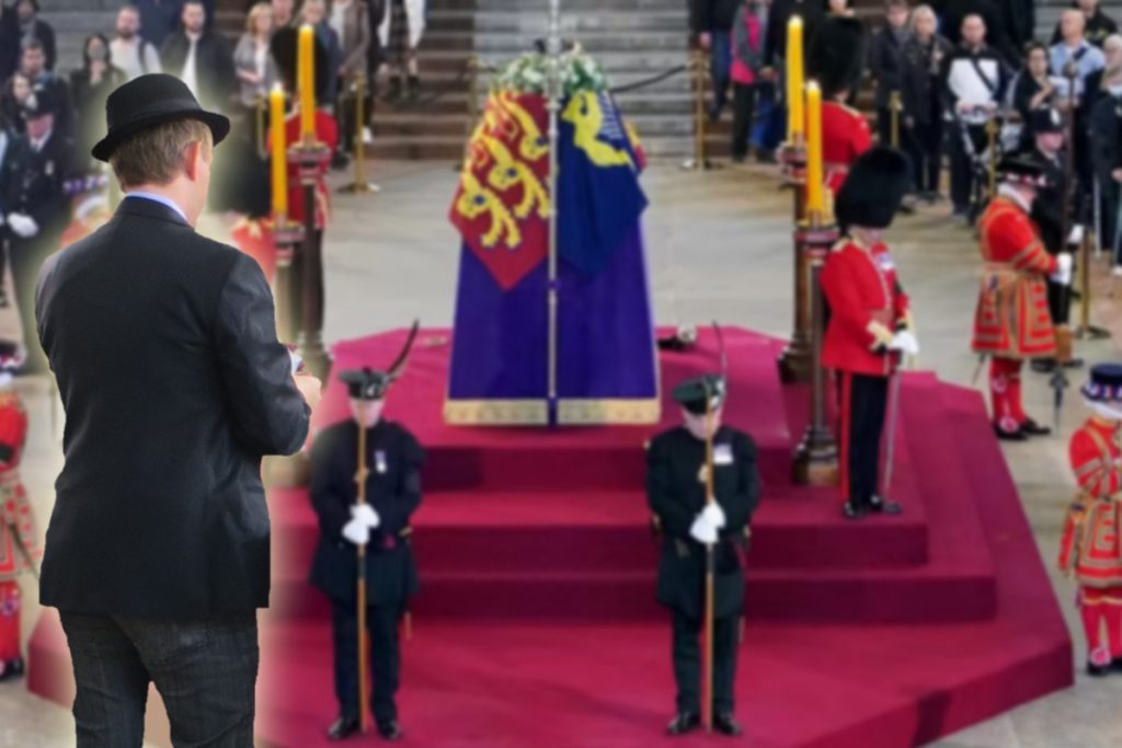 Momente de haos la căpătâiul Reginei. Gestul unui bărbat i-a alertat pe polițiști. Detaliul care a atras atenția tuturor