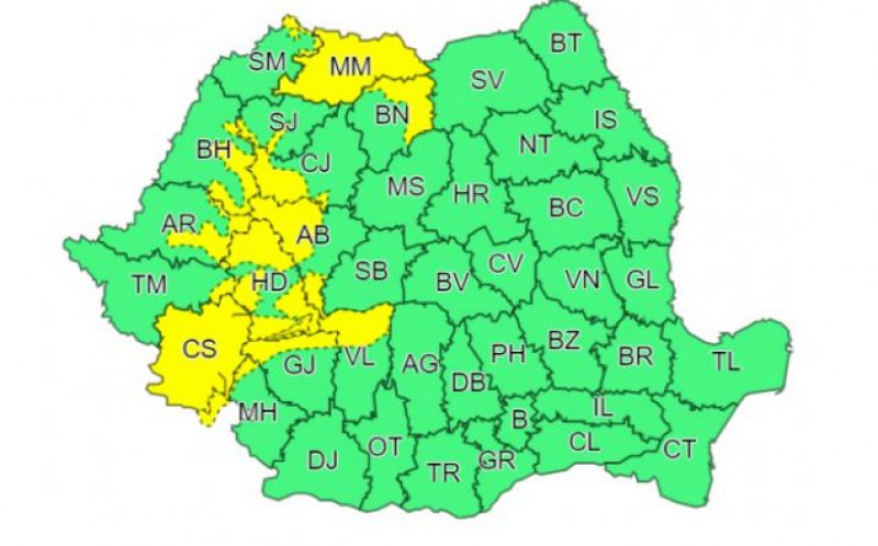 Vremea trece de la o extrema la alta in Romania. Meteorologii au emis o atentionare cod galben de ploi. Ce judete sunt vizate