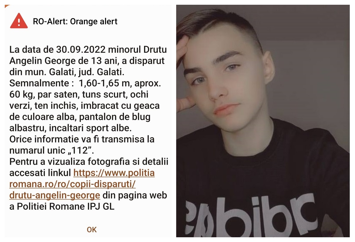 Un adolescent din Galati, dat disparut de autoritati