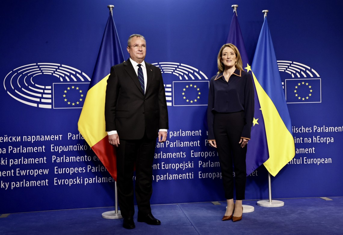Nicolae Ciucă și Roberta Metsola