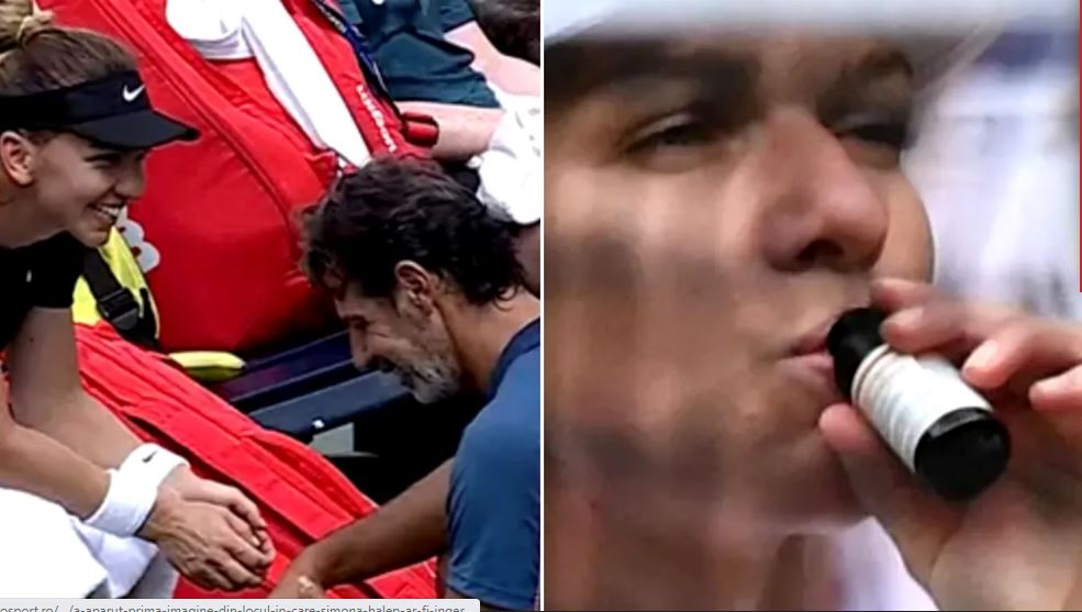 Fotografia cu Simona Halep care face inconjurul lumii