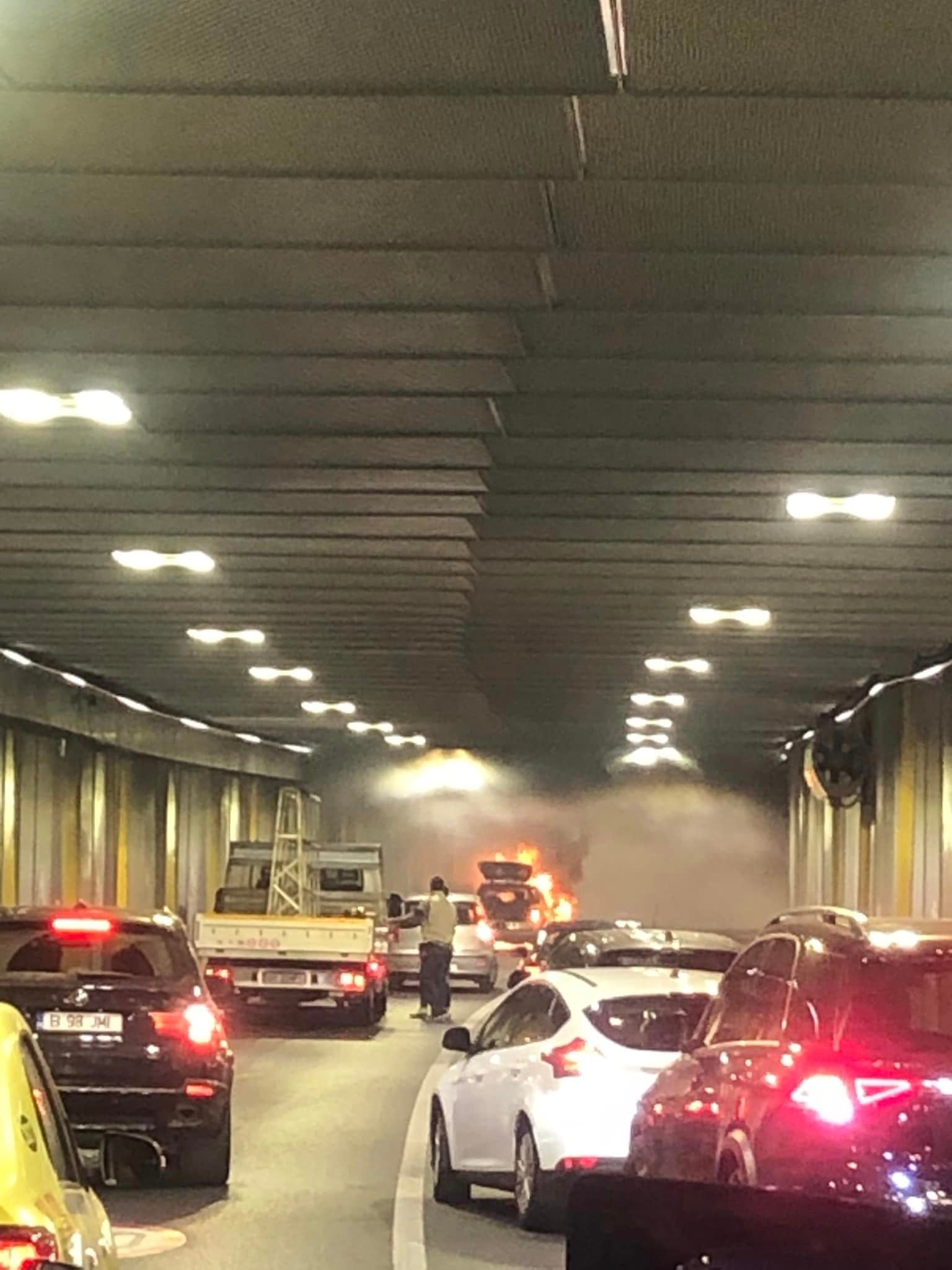 Incendiu în Pasajul Unirii din Capitală