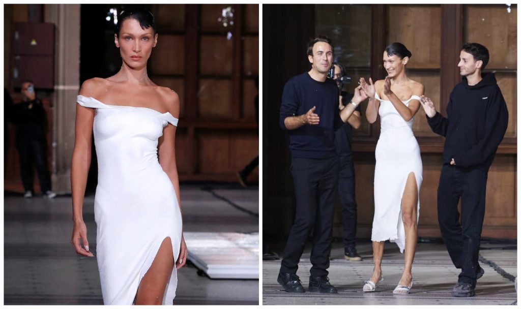 Rochia viitorului, realizată dintr-un material revoluționar. Un model celebru s-a transformat după ce a îmbrăcat-o. Foto