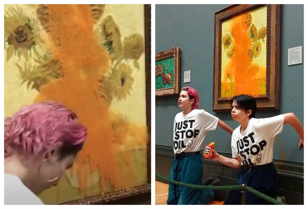 Un tablou semnat de Van Gogh, vandalizat de două tinere. Cum a ajuns opera de milioane de euro să fie acoperită de sos de roșii