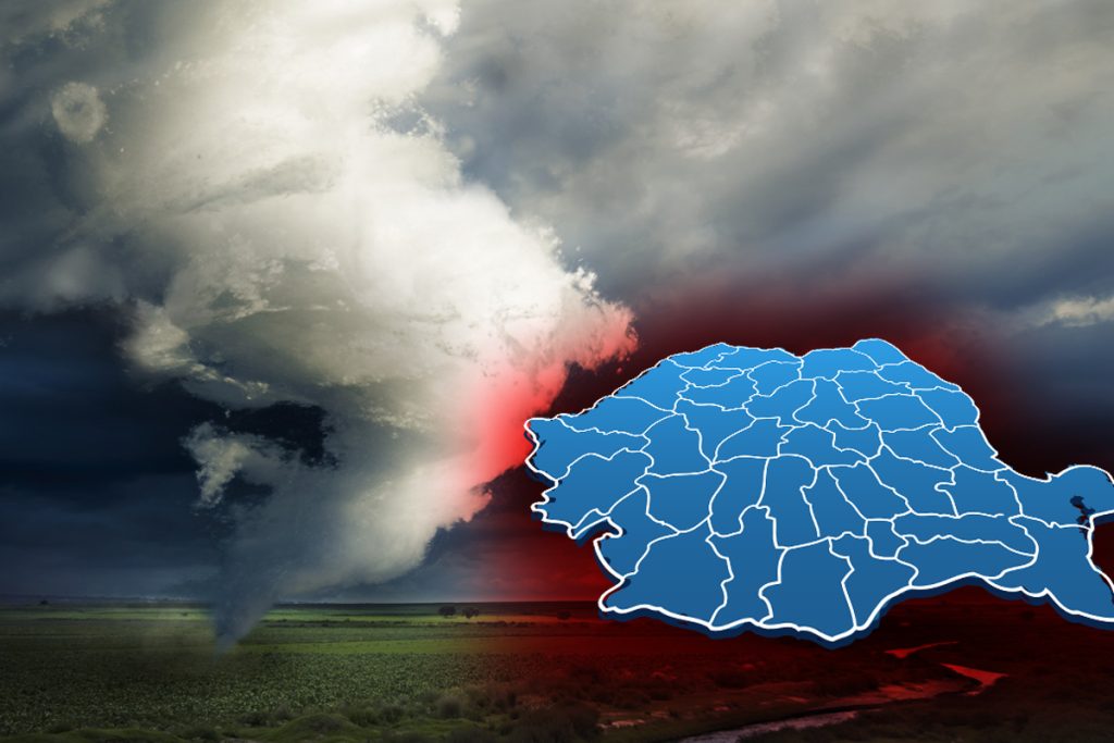 Ciclonul care vine peste România. Aduce vreme severă, e alertă în mai multe țări