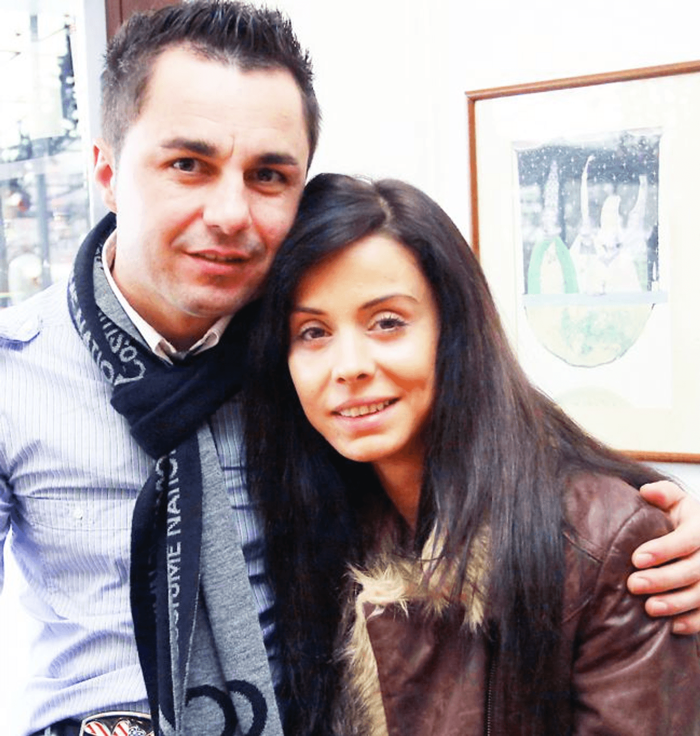 Florentin Petre, alături de soția bulgăroaică