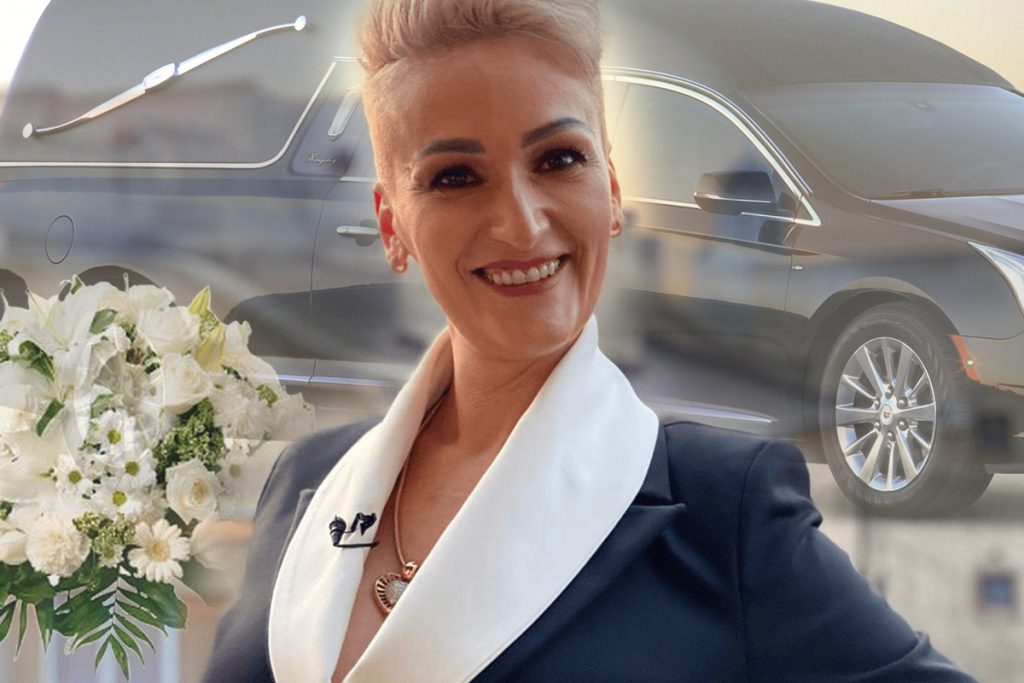Gabriela Lucuțar e cel mai cunoscut antreprenor de pompe funebre din țară. E supranumită „Regina întunericului”. „Meseria e un dar de la Dumnezeu”