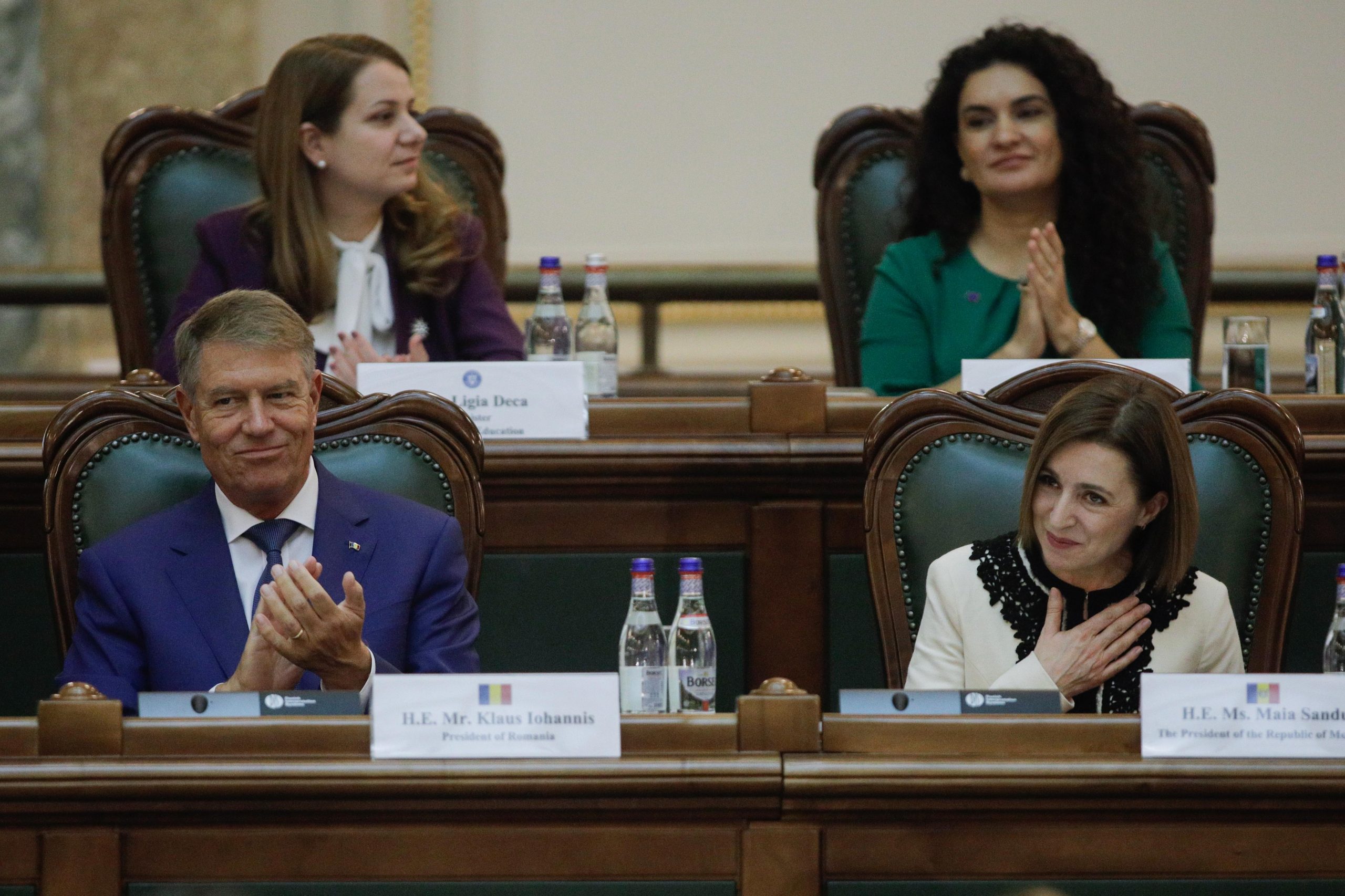 Preşedintele Klaus Iohannis și preşedintele Republicii Moldova, Maia Sandu / foto: Inquam Photos / George Călin