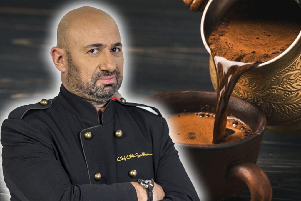 Secretul celei mai cremoase cafele la ibric. Trucul turcesc pe care îl aplică chef Cătălin Scărlătescu pentru o aromă specială