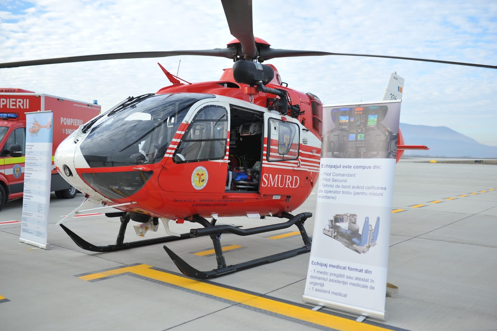 A fost inaugurat al zecelea punct de salvare aeromedicala din tara