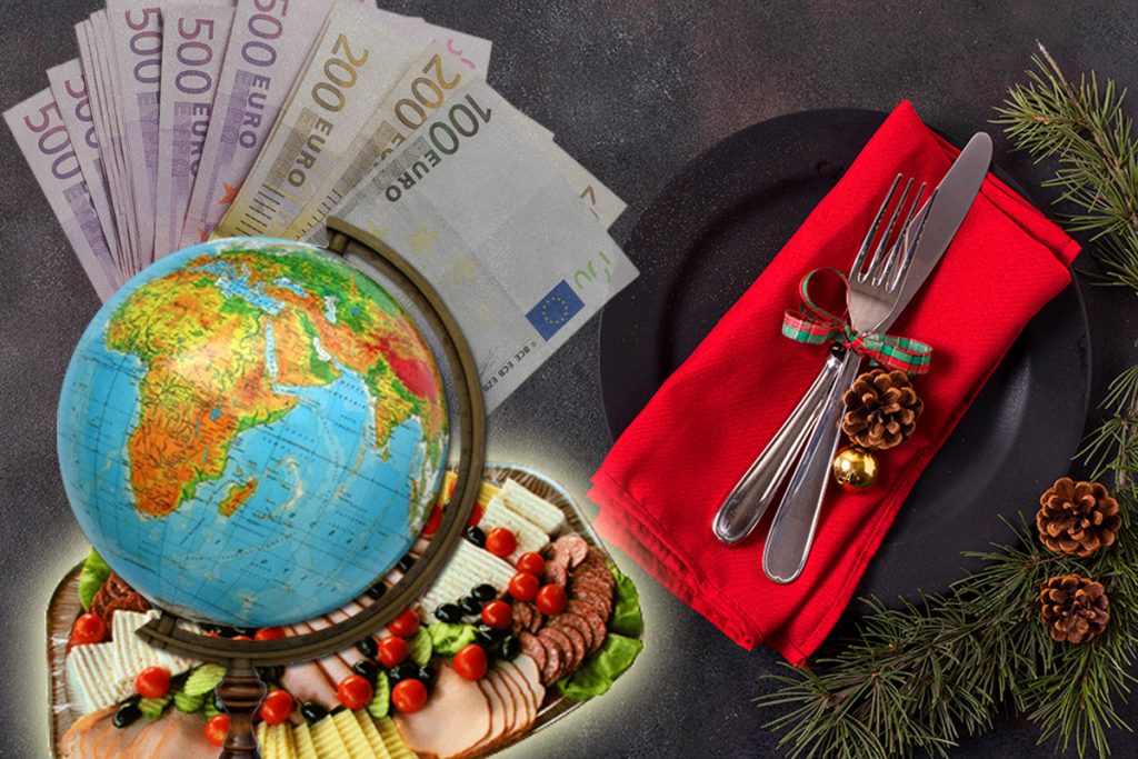 Țările care cheltuiesc cel mai mult pe masa de Crăciun. România este la coada clasamentului