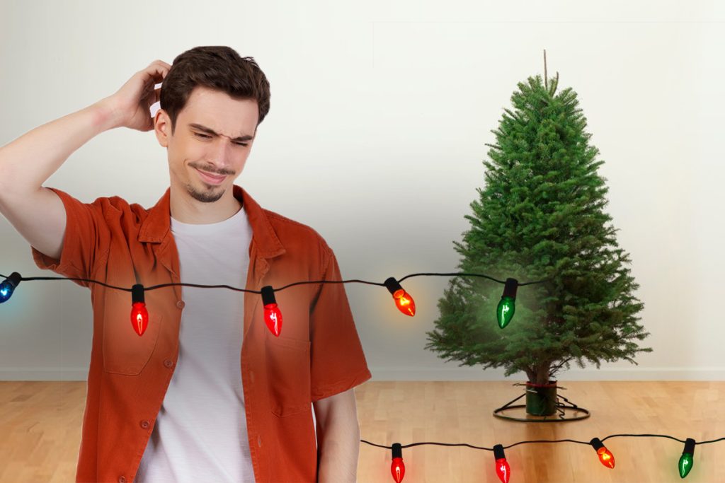 Trucul ca să pui rapid instalația în bradul de Crăciun. E cea mai ușoară metodă