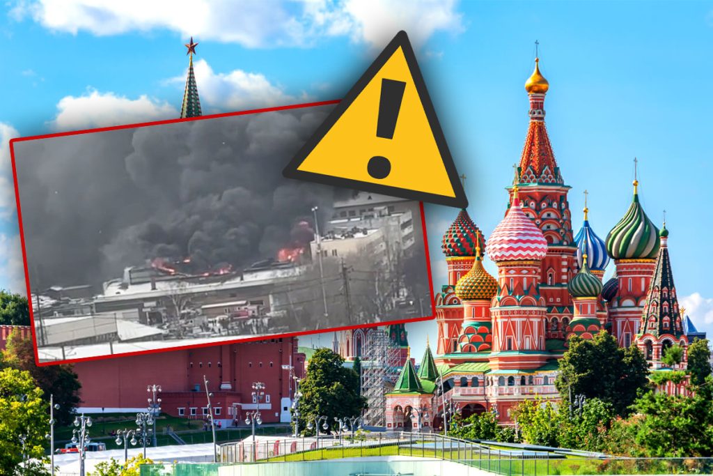 Incendiu puternic la Moscova. Arde o suprafață de 2.000 de metri pătrați. Aproximativ 200 de persoane au fost evacuate