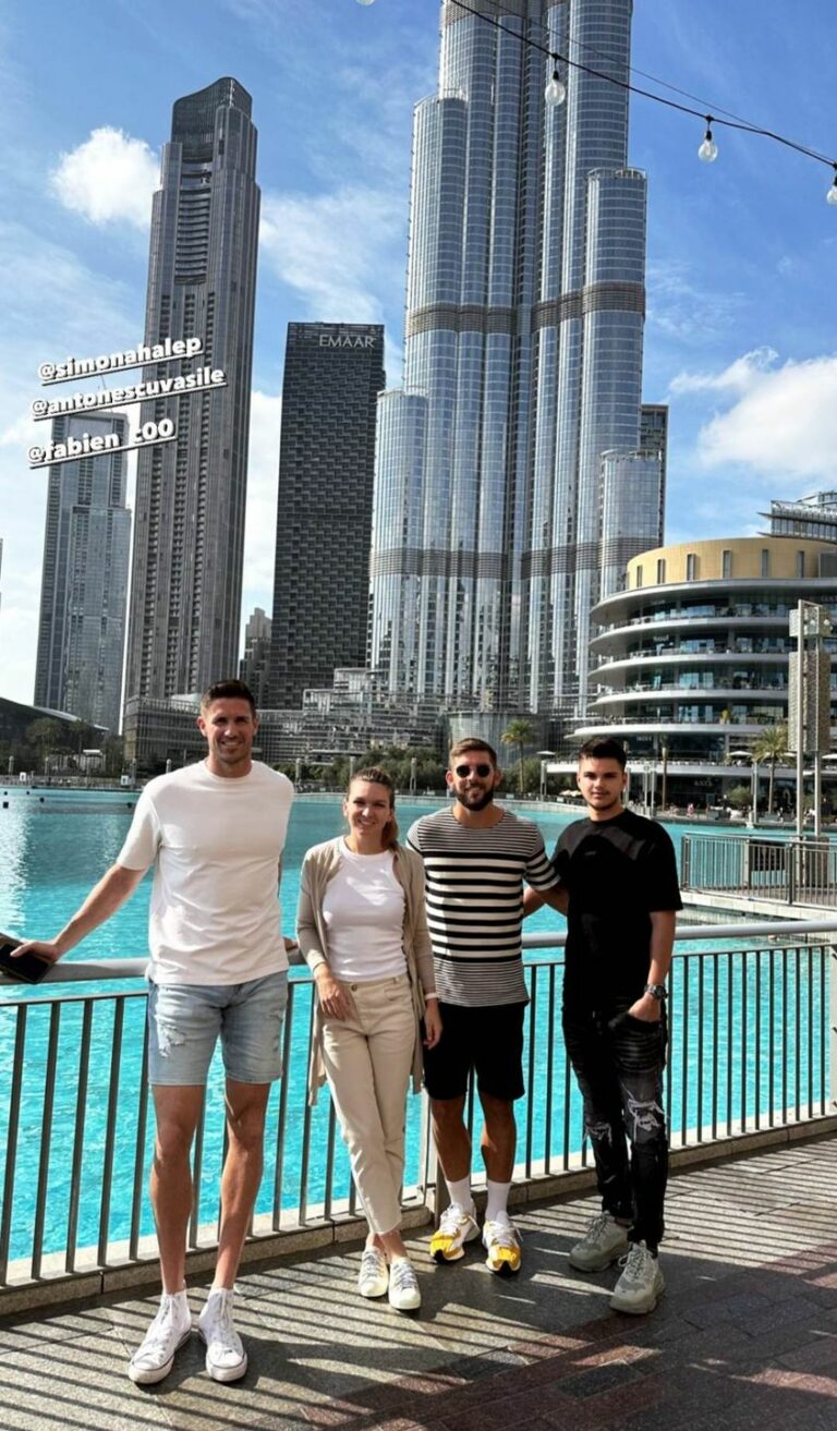 Simona Halep, Fabien Cosma, Vasile Antonescu si Mihai Pal