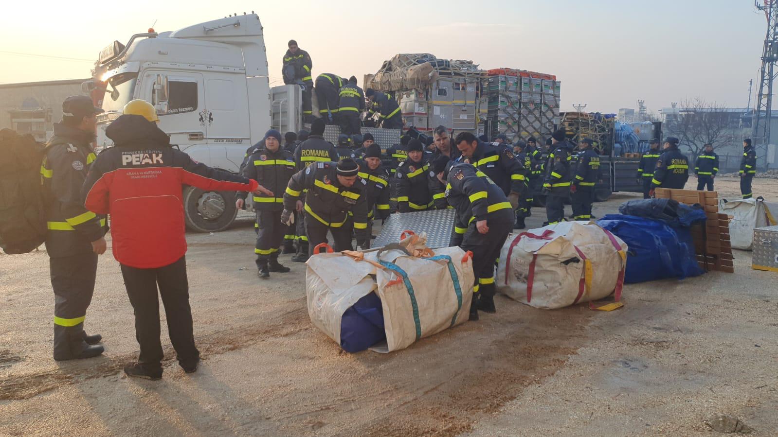 Echipa de sprijin din Romania a ajuns in Hatay