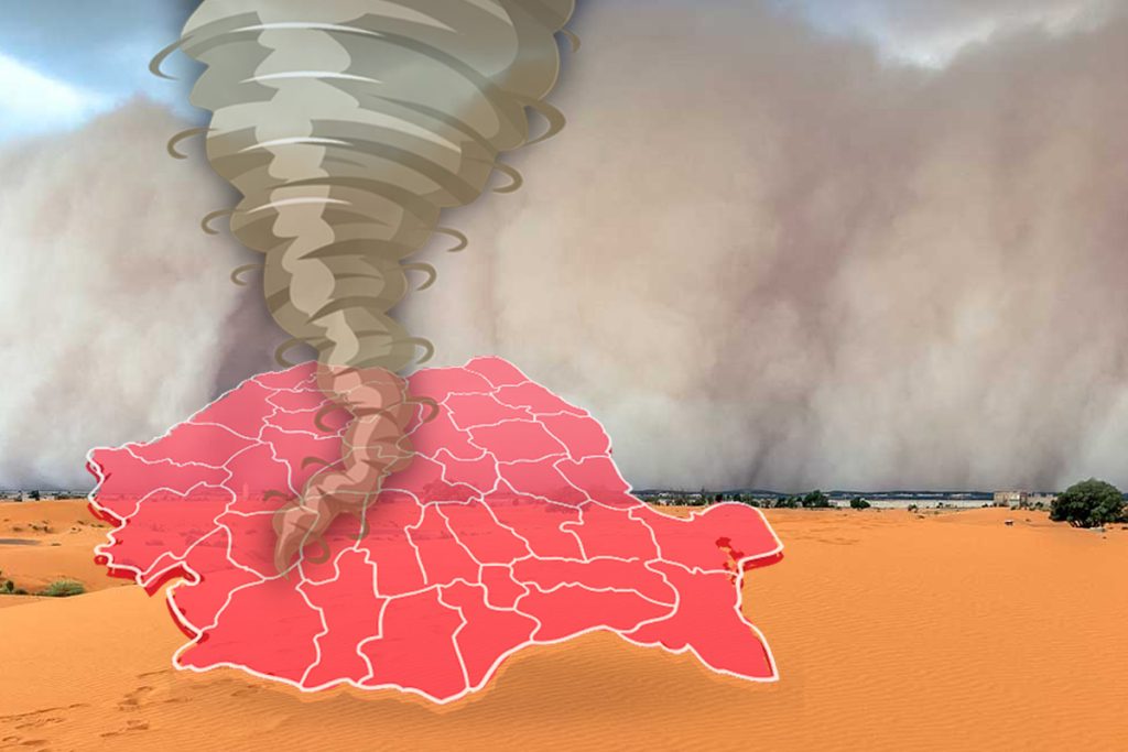 Praf saharian peste România în luna februarie. Anunțul făcut de meteorologi