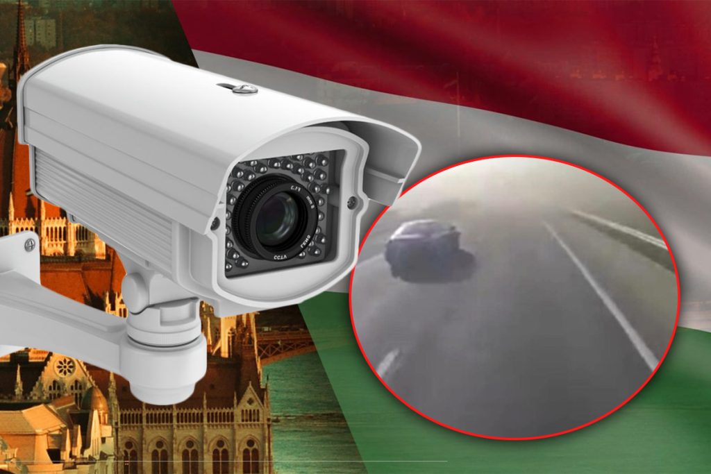 Imagini cu momentul carambolului din Ungaria. Filmarea care surprinde impactul fulgerător. Video