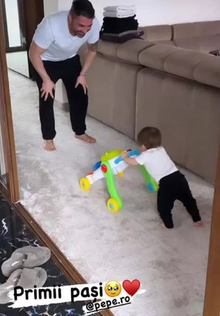 Moment de fericire maximă pentru Pepe. Imaginea cu băiețelul lui a înduoișat pe toată lumea 