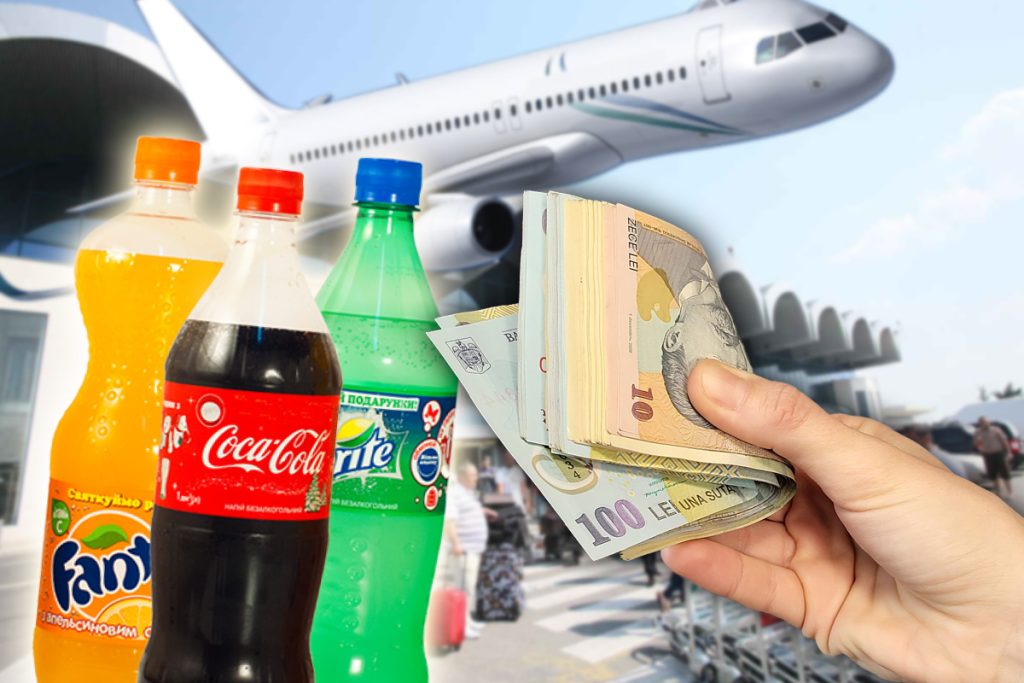 Cât costă o sticlă de suc în Aeroportul Otopeni. Românii au avut un șoc, prețurile sunt mult mai mari decât în Paris