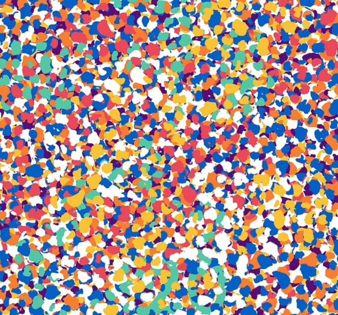 Descopera numarul ascuns intre confetti
