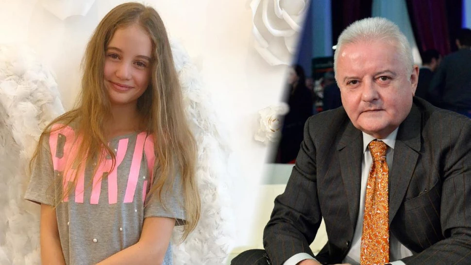 Irinel Columbeanu si fiica sa