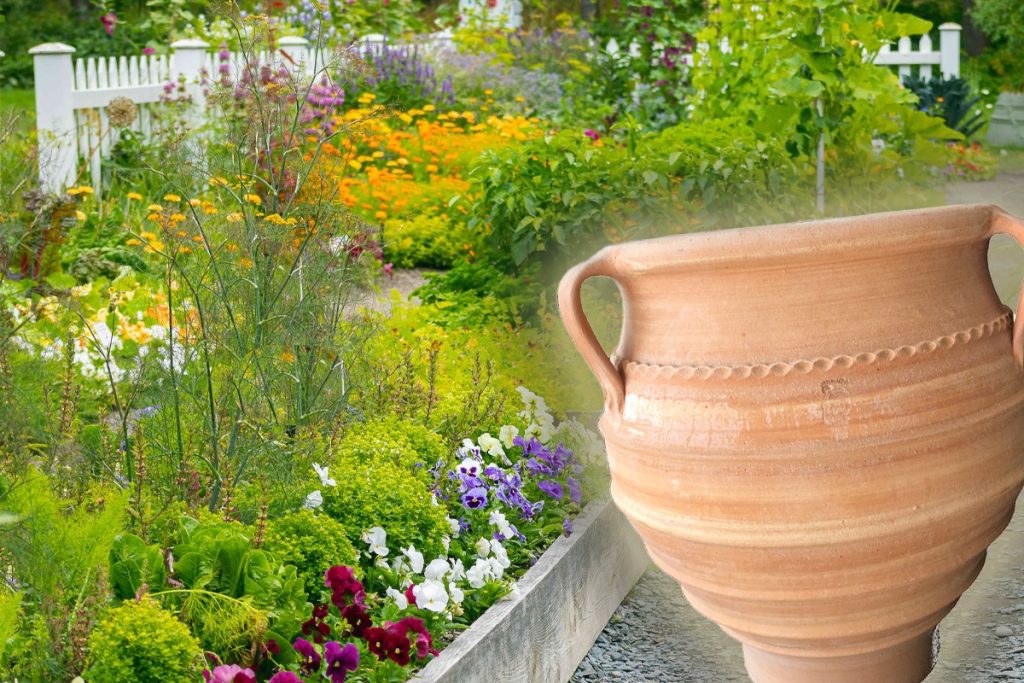 Cum uzi plantele din grădină cu un vas din teracotă. Trucul antic care îți permite să pleci liniștit în vacanță