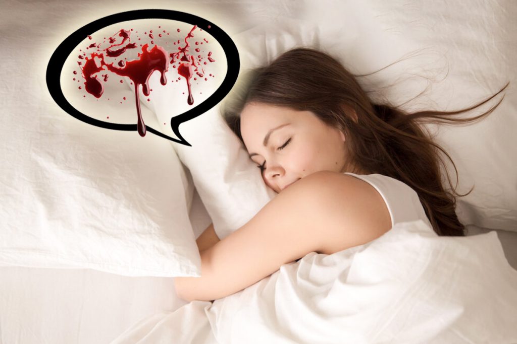 Ce înseamnă când visezi sânge. Posibile explicații