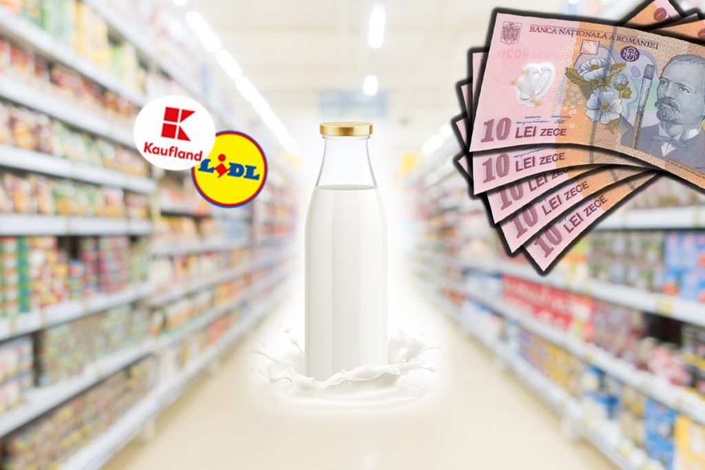 Cât va costa laptele în România, din septembrie. Prețul de la fermă e mult diferit față de cel din Lidl sau Kaufland