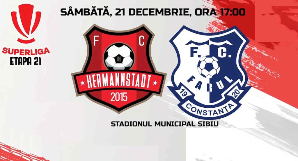 Hermannstadt – Farul Constanţa: Duel decisiv pentru play-off