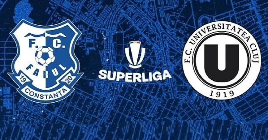 SuperLiga: Farul Constanţa vs U Cluj – Şepcile Roşii, favorite pe Litoral