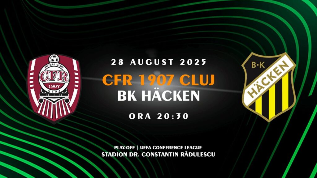 Conference League: CFR Cluj vs Hacken – Ora revanşei pentru ardeleni
