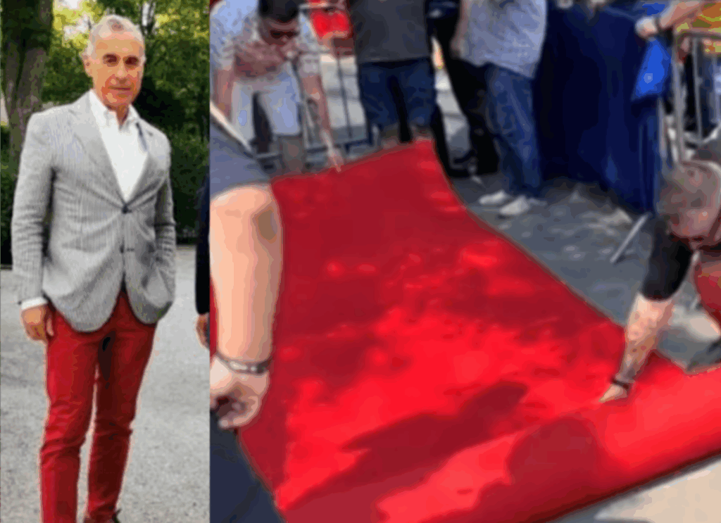 S-a furat covorul roșu al lui Călin Georgescu. Era acolo material pentru vreo 20 de perechi de pantaloni