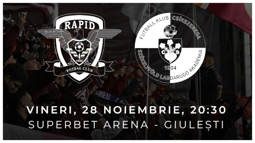 SuperLiga: Rapid vs Csikszereda – Liderul, mare favorit în Giuleşti