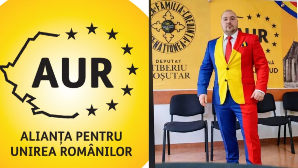Costumul tricolor de membru AUR, ideal pentru nunți suveraniste, botezuri patriotice și treziri în conștiință