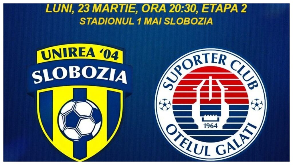 Ponturi pariuri. Unirea Slobozia – Oţelul Galaţi. Cote SuperLiga