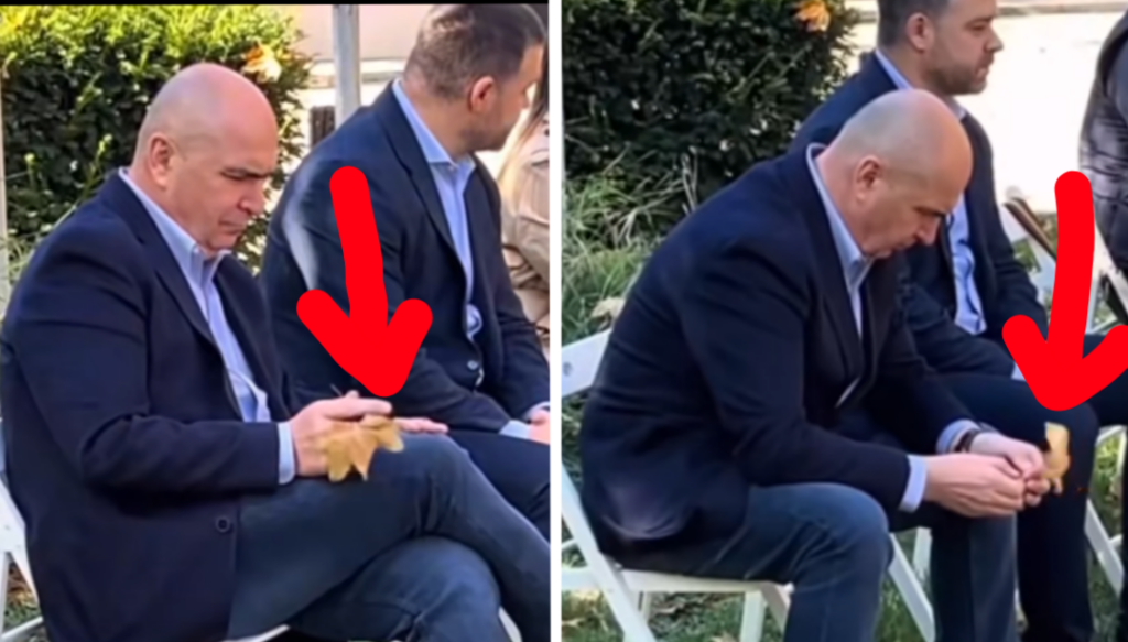 Ilie Bolojan jucându-se calm cu o frunzuliță în timp ce PSD dispare de pe scena politică. Cum poți fi calm la așa tragedie?
