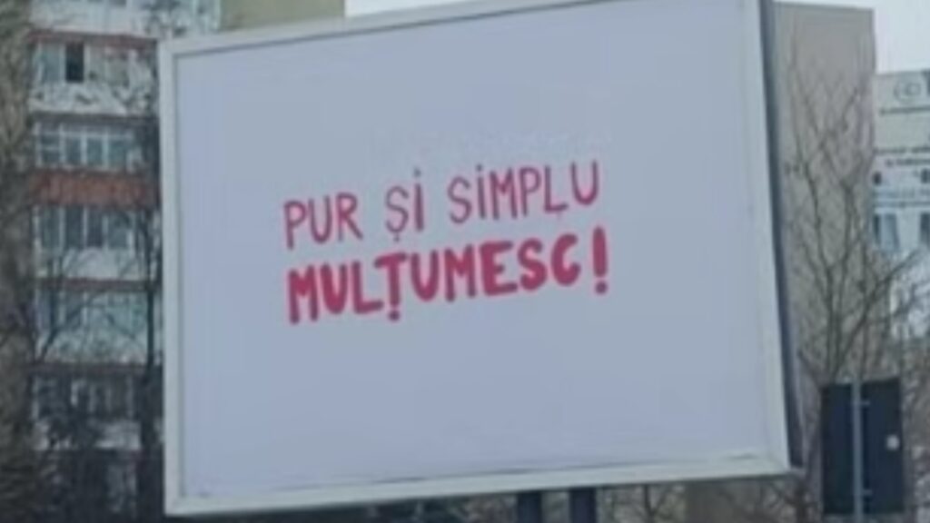 „Pur și simplu, mulțumesc!” – mesajul care a năpădit România și nu se știe al cui e, deoarece pe aici nimeni nu mulțumește pentru nimic
