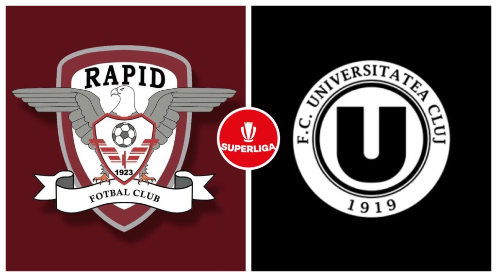 Ponturi pariuri. Rapid – U Cluj. Cote SuperLiga